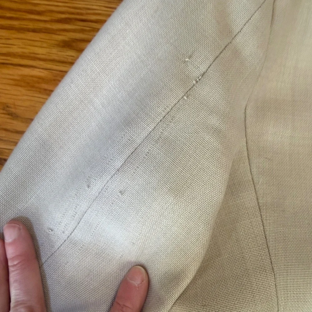Dobbshire Customized Mens Vintage Beige Textured‎ Blazer Sport Coat 44R